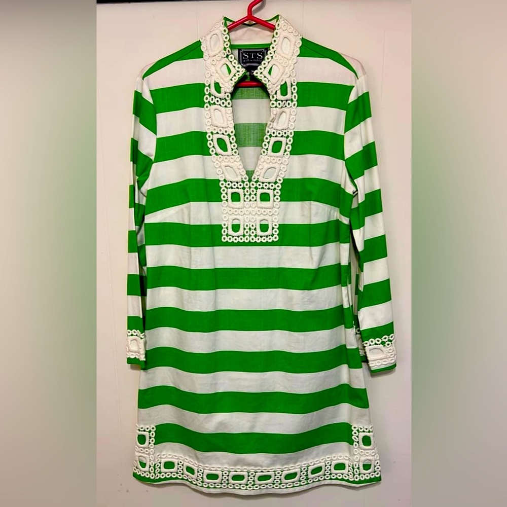 Long Sleeve Sail to Sable Tunic Dress Medium